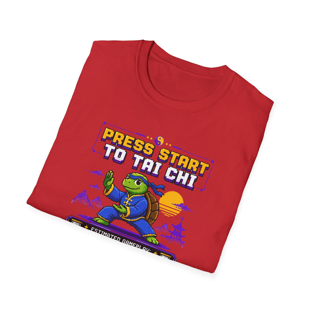 Press Start to Tai Chi Turtle T-Shirt