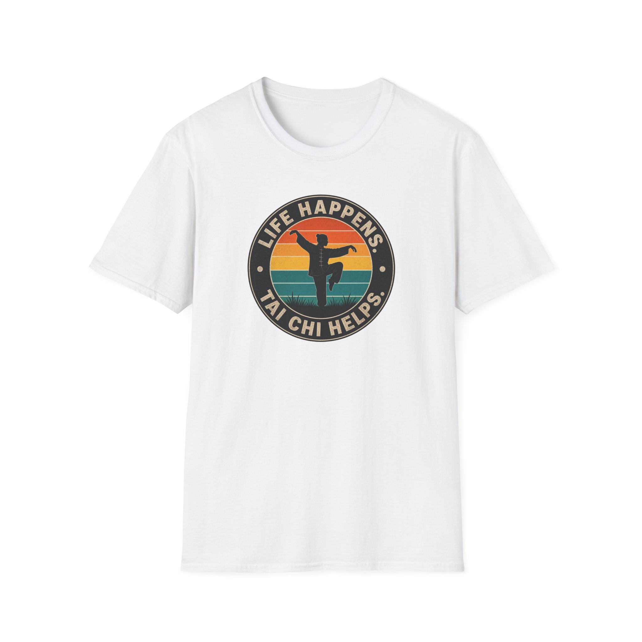 Life Happens Tai Chi Helps Circle T-Shirt