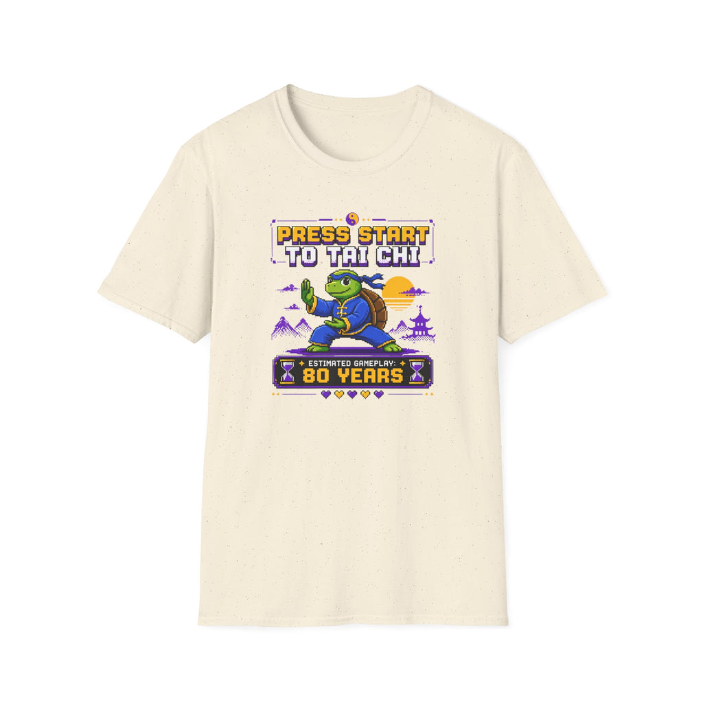 Press Start to Tai Chi Turtle T-Shirt