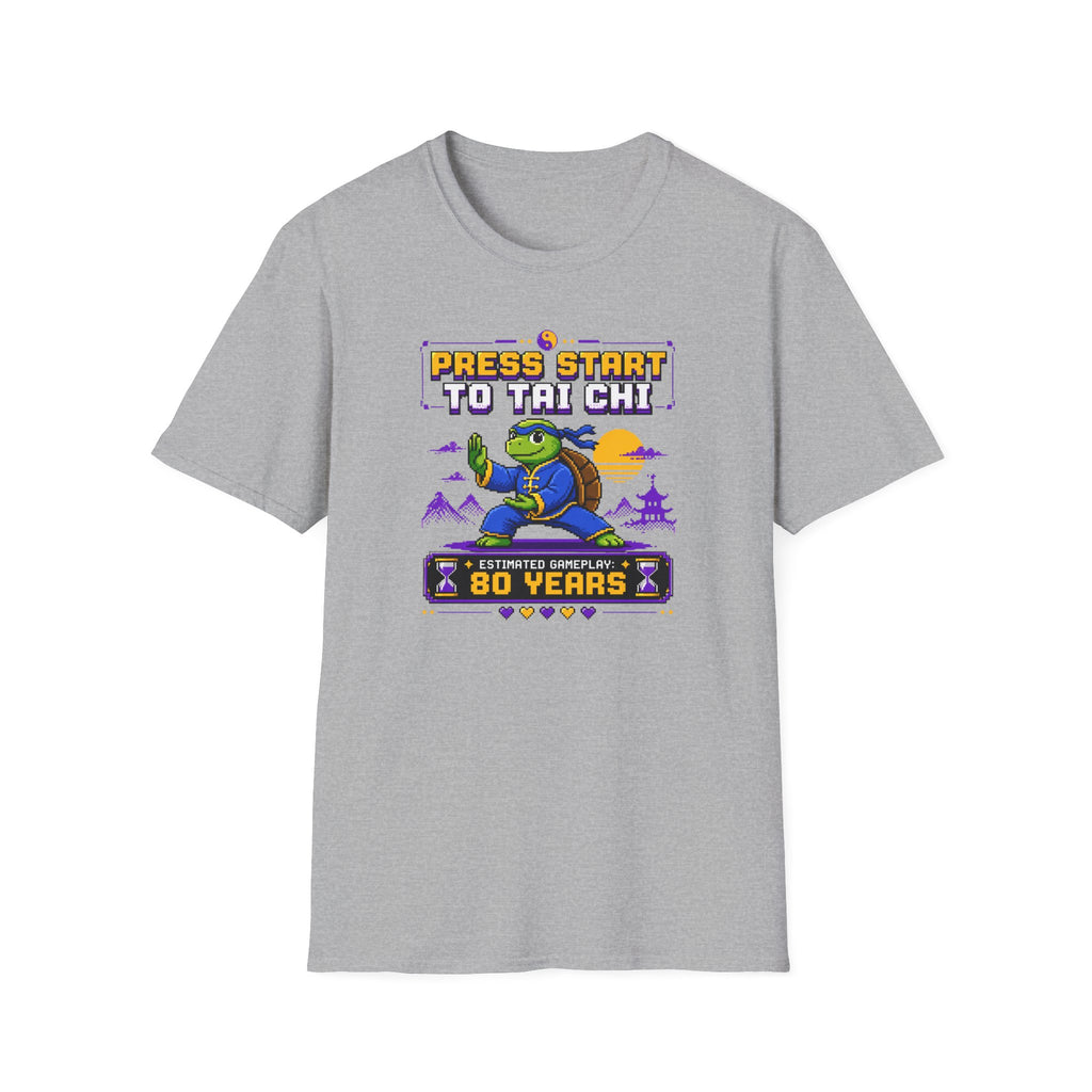 Press Start to Tai Chi Turtle T-Shirt