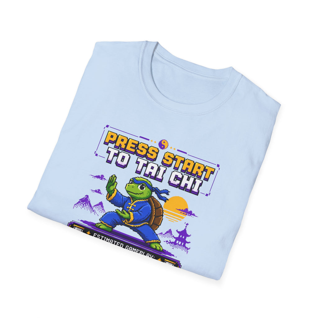 Press Start to Tai Chi Turtle T-Shirt