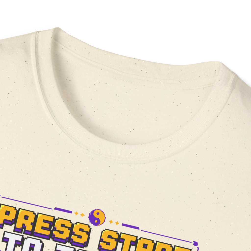 Press Start to Tai Chi Turtle T-Shirt