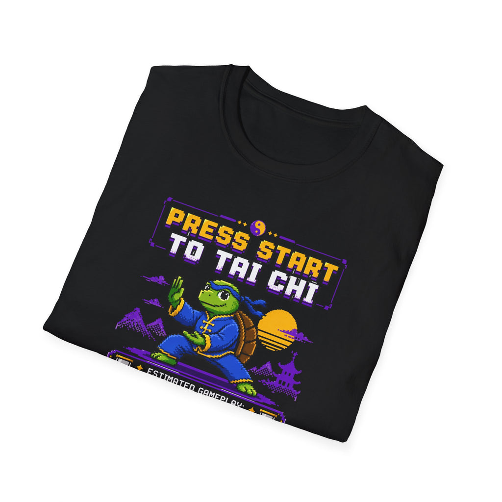 Press Start to Tai Chi Turtle T-Shirt