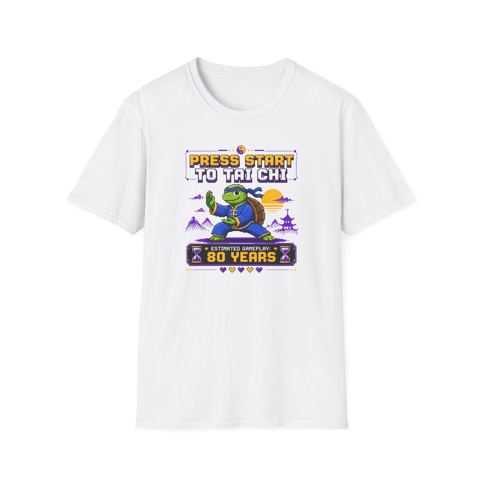 Press Start to Tai Chi Turtle T-Shirt