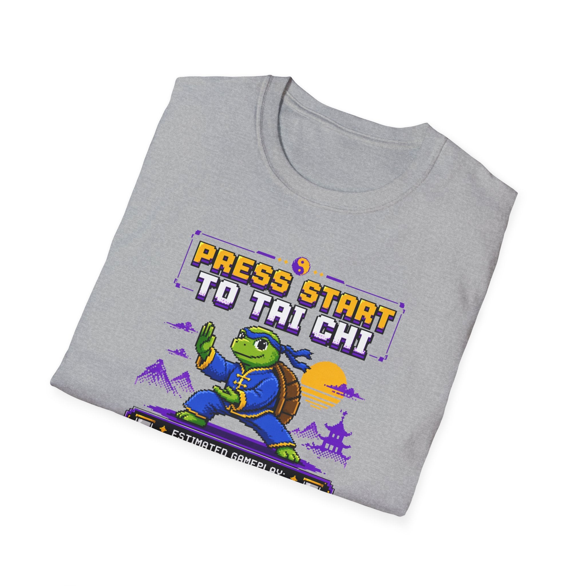Press Start to Tai Chi Turtle T-Shirt