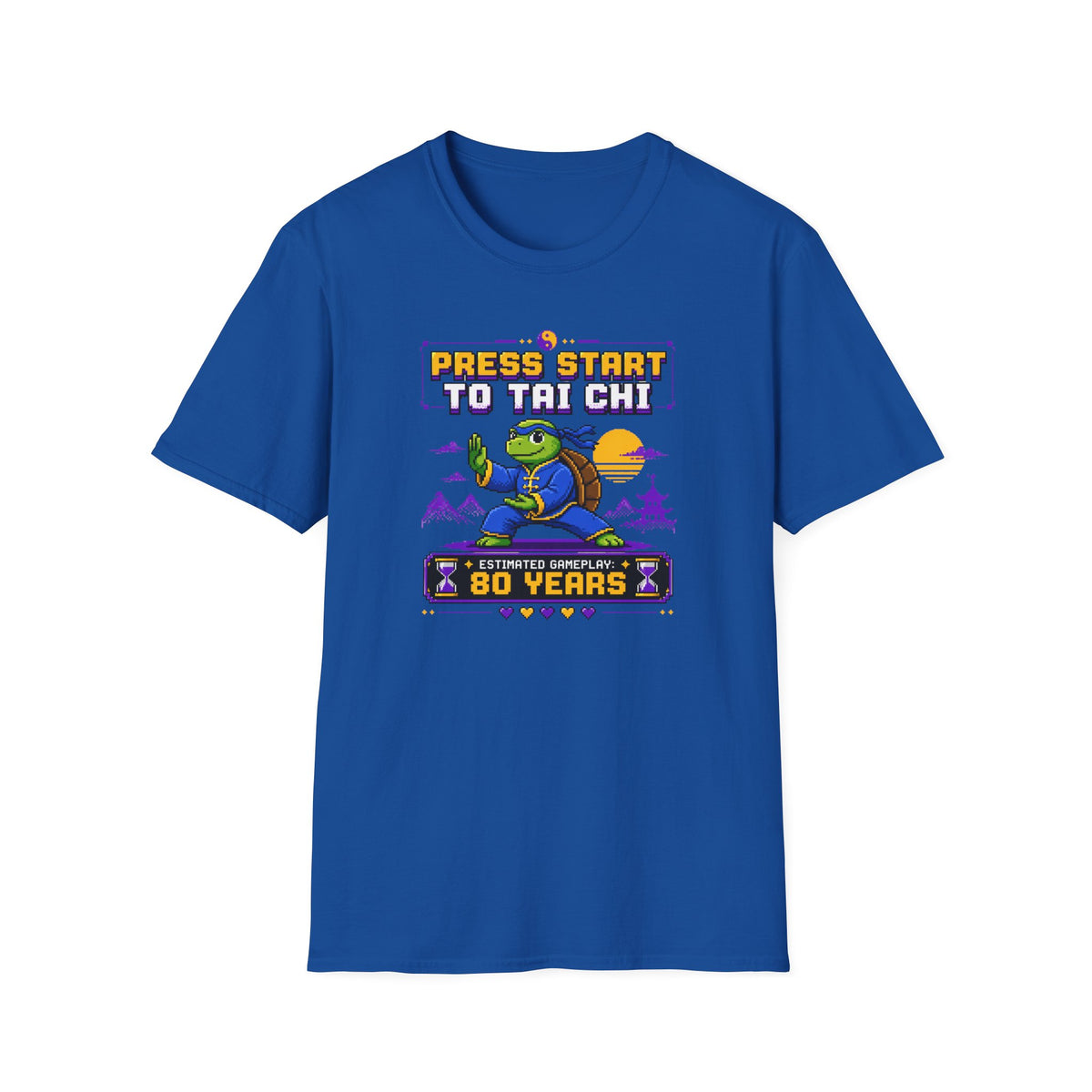 Press Start to Tai Chi Turtle T-Shirt