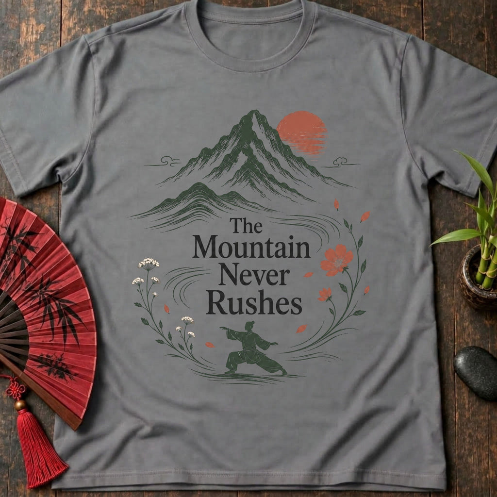 Mountain Never Rushes T-Shirt