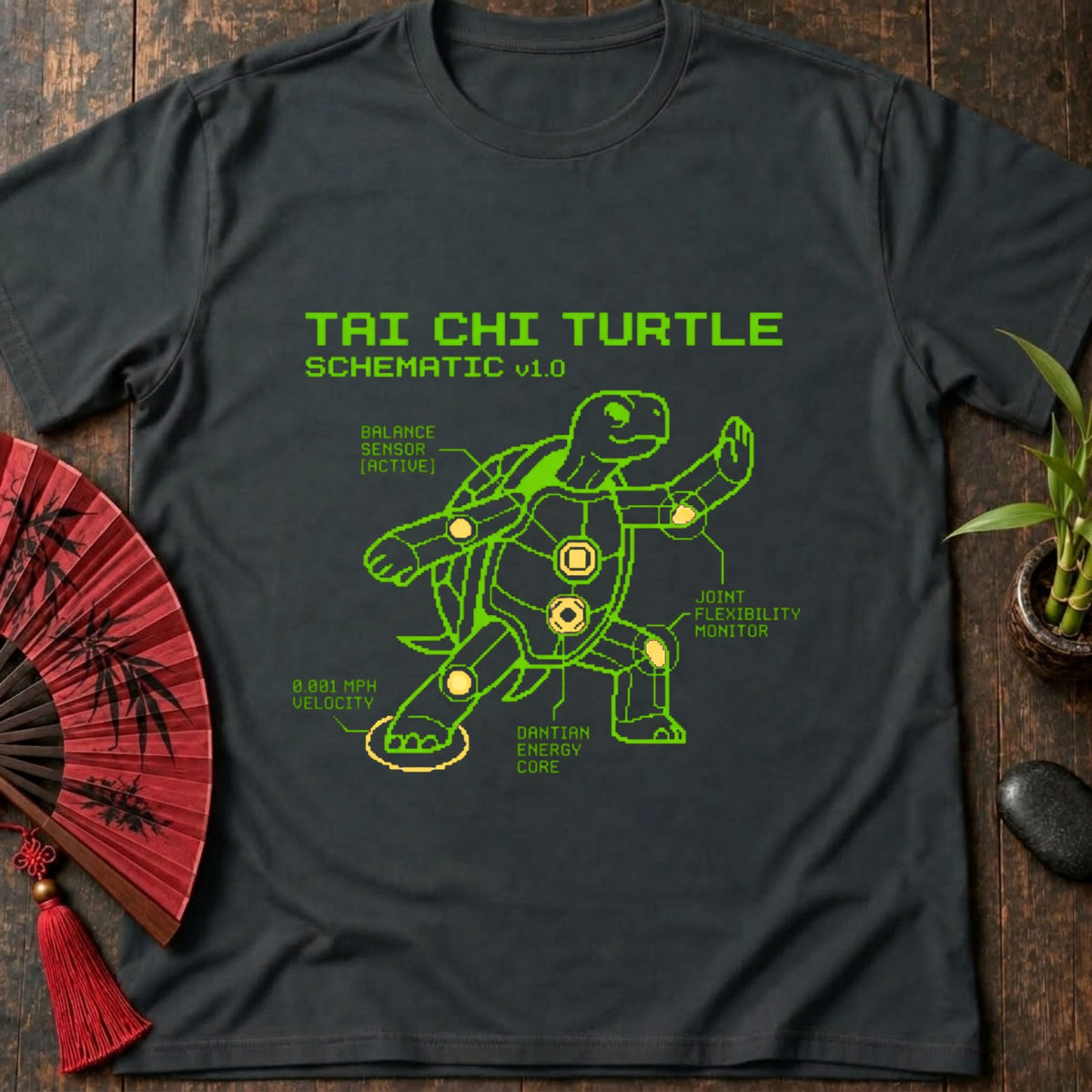 Turtle Retro Schematic T-Shirt