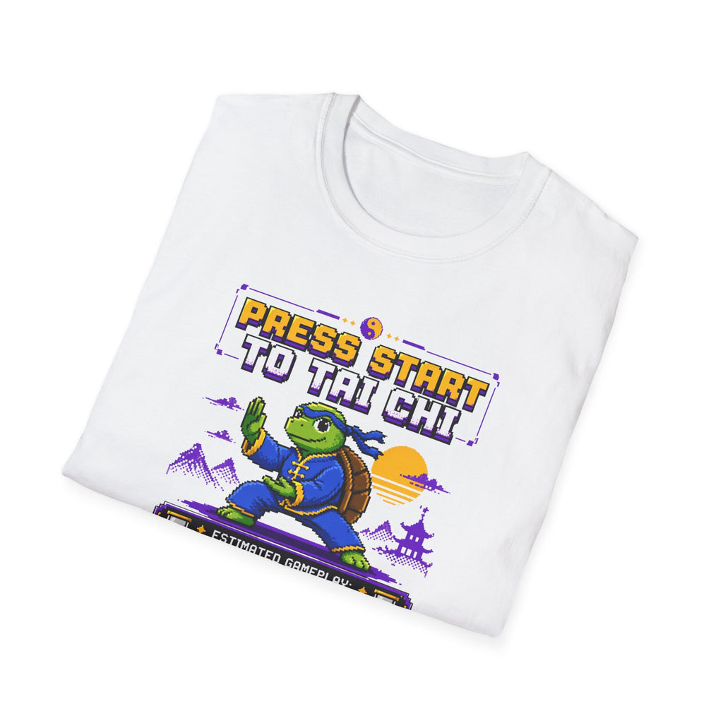 Press Start to Tai Chi Turtle T-Shirt