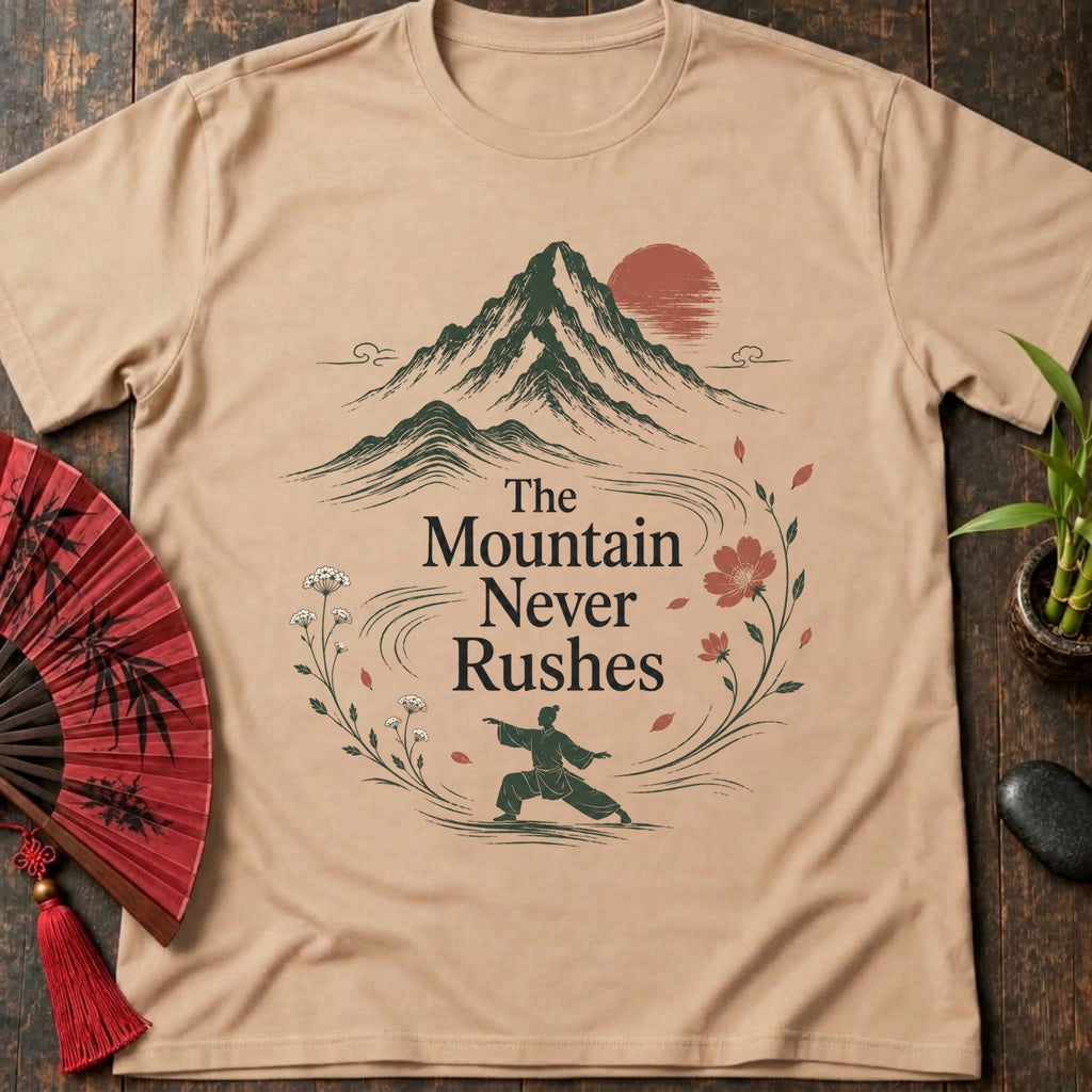 Mountain Never Rushes T-Shirt