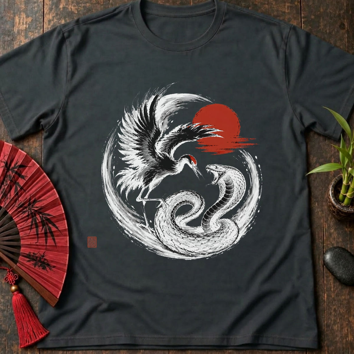 Snake and Crane T-Shirt