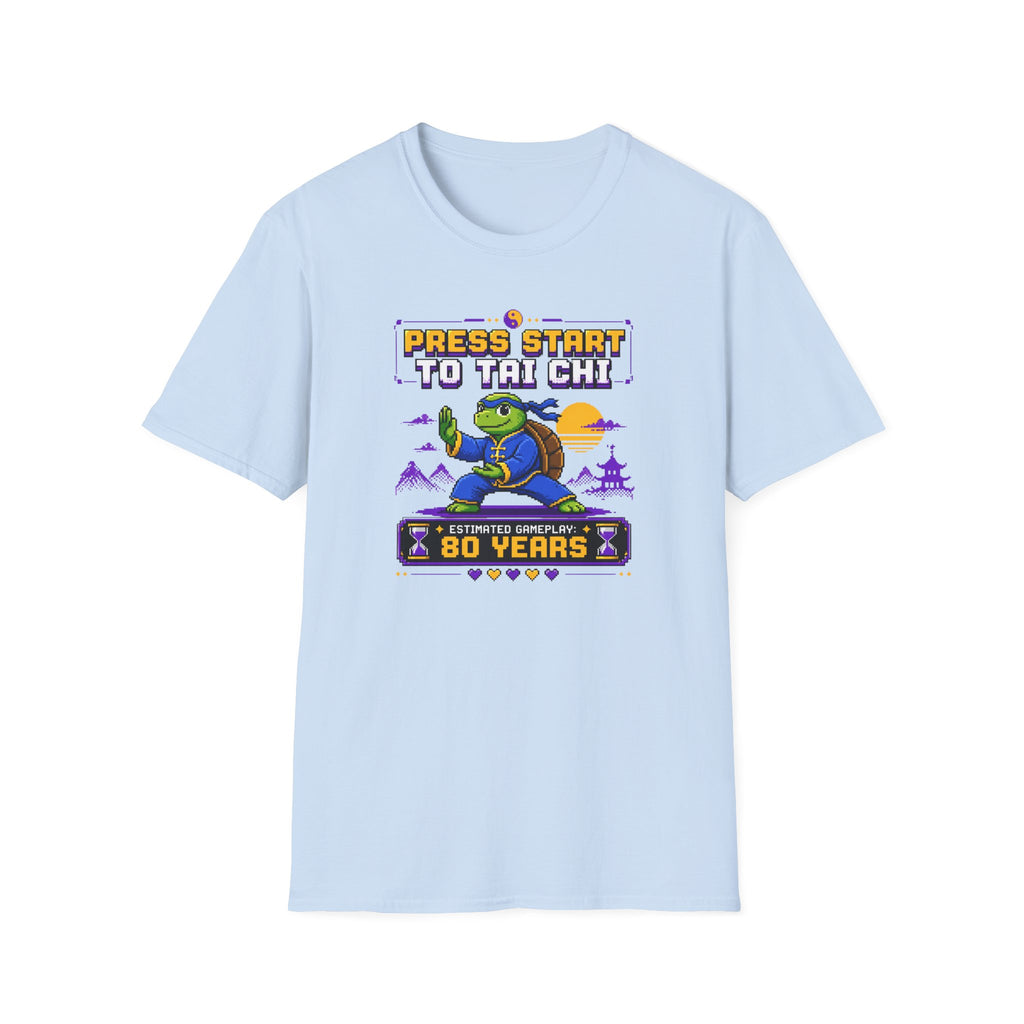 Press Start to Tai Chi Turtle T-Shirt