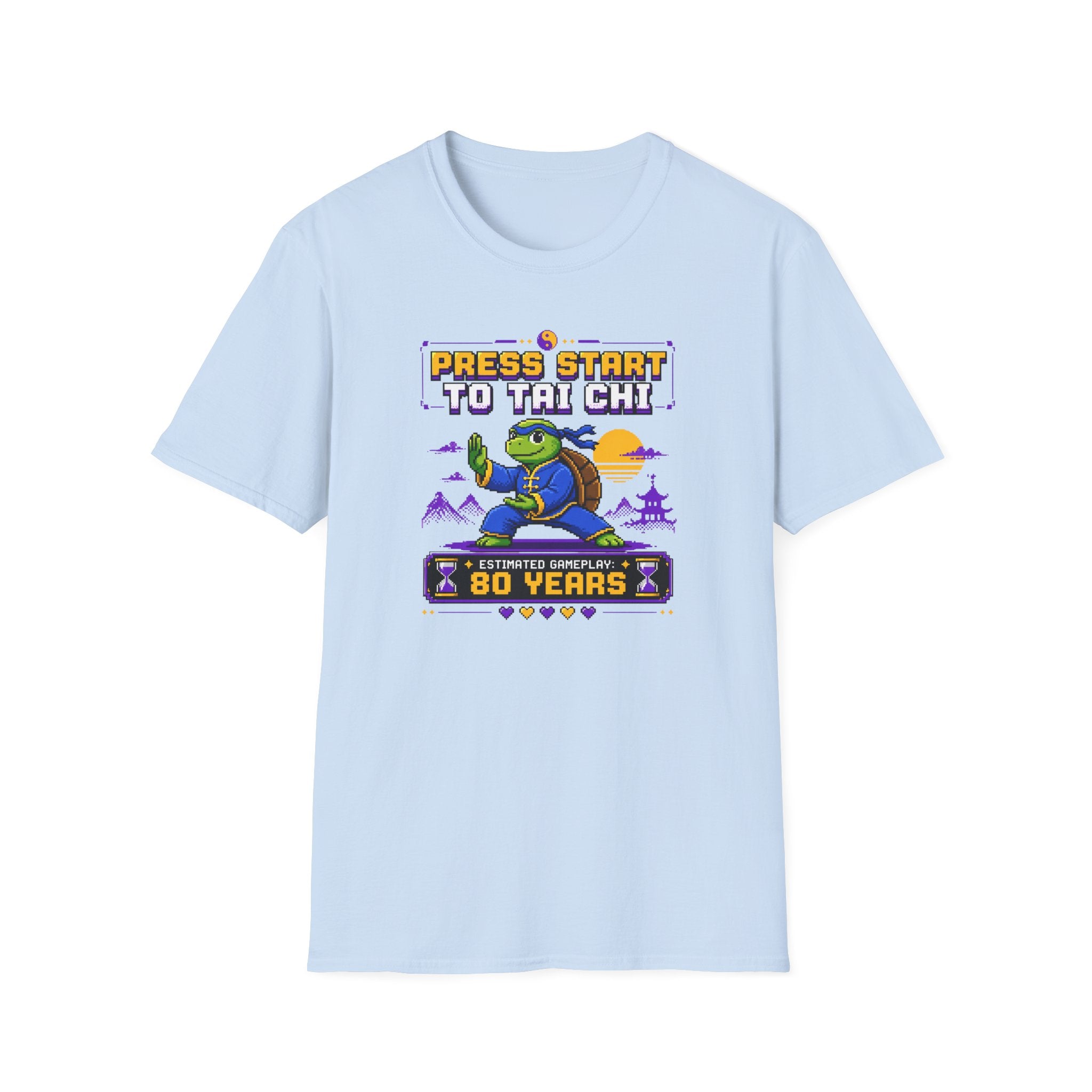 Press Start to Tai Chi Turtle T-Shirt